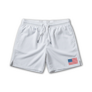 Work Play Youth Lacrosse Shorts, White