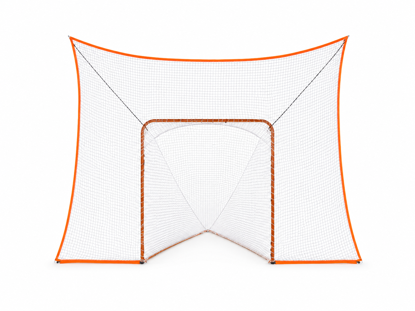lacrosse goal net without removable black goal shield front view
