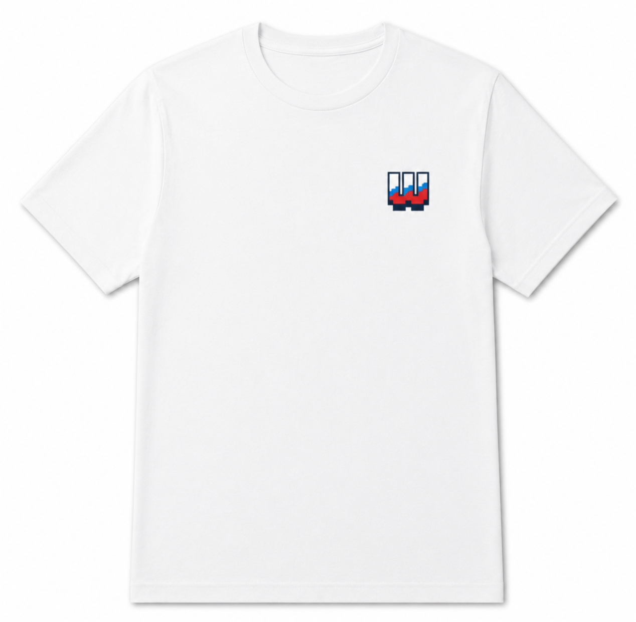 workplay plain white tee front view 
