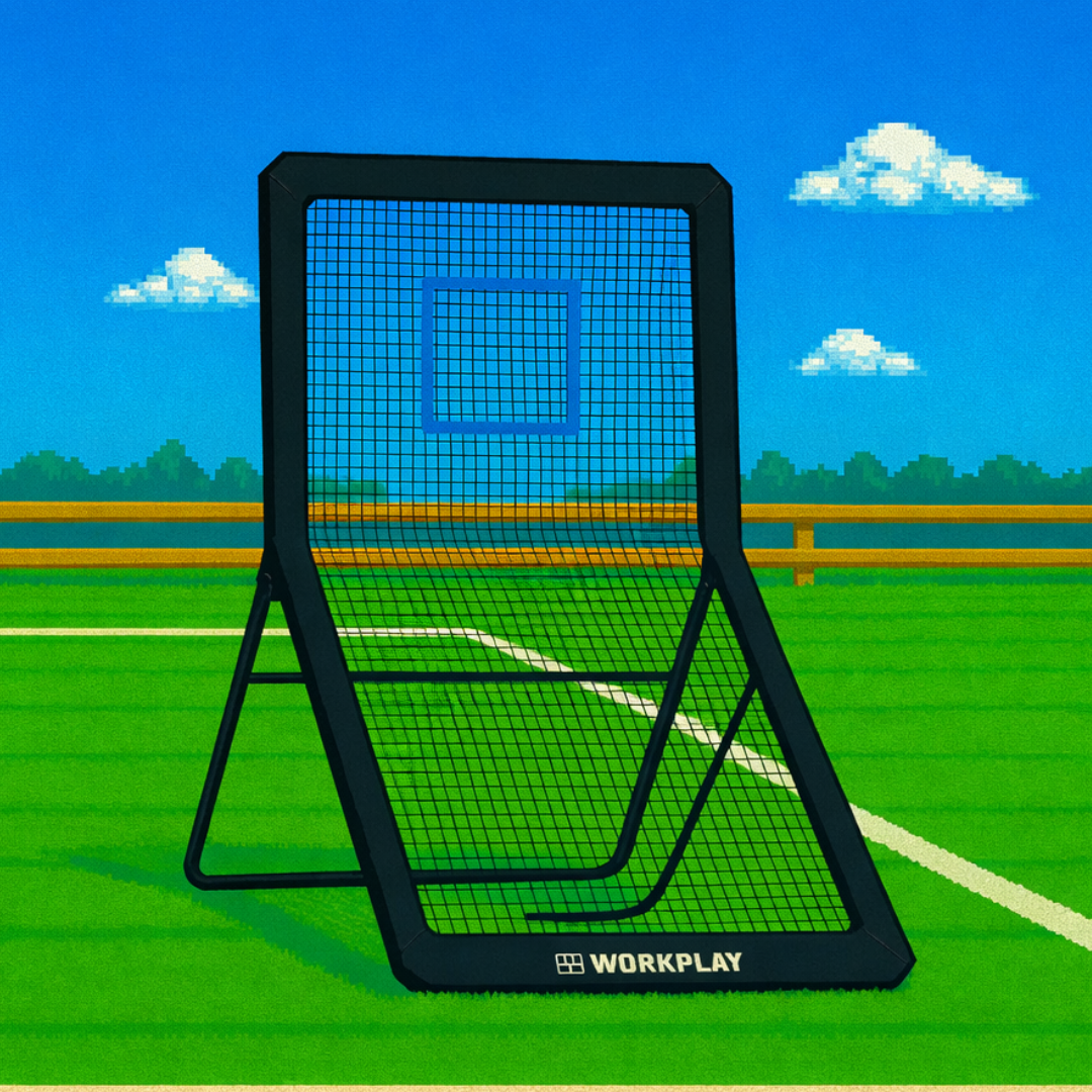 workplay reflector of truth lacrosse rebounder pixel art image 