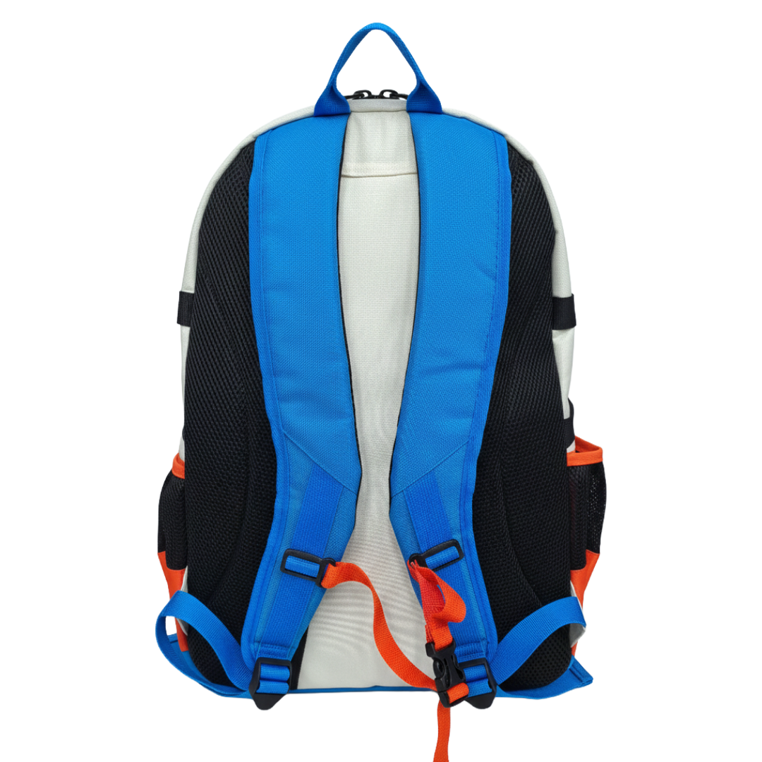 workplay lacrosse backpack multi color - back view