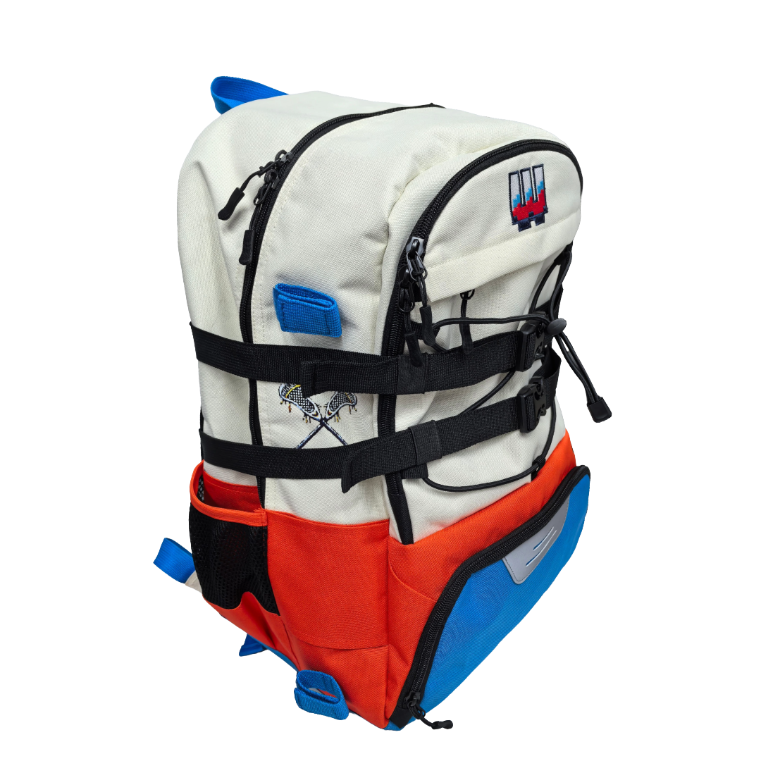 workplay lacrosse backpack multi color - side view