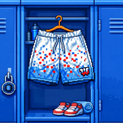 Workplay pixel mesh shorts pixel image