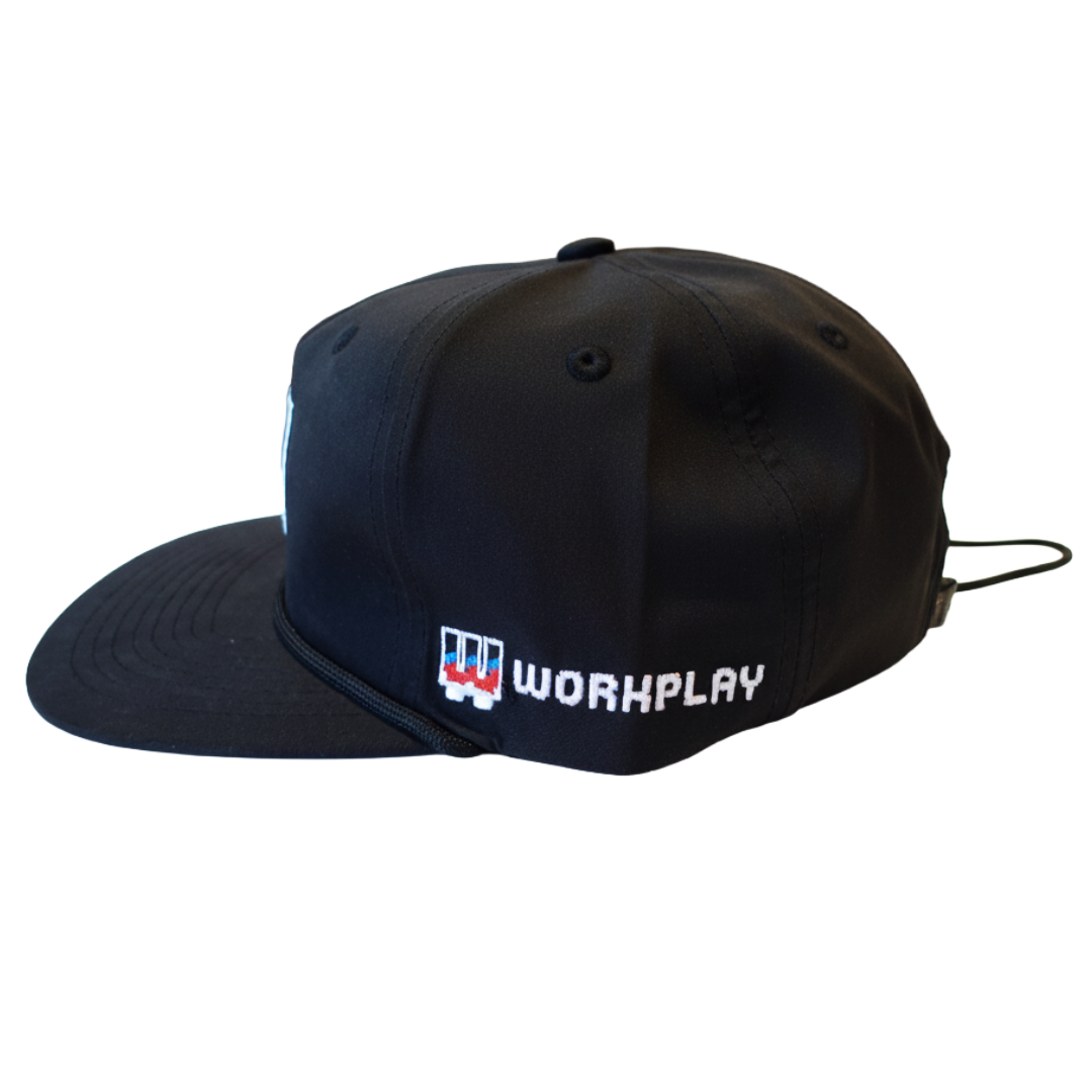 Workplay Work Hat in Black side view