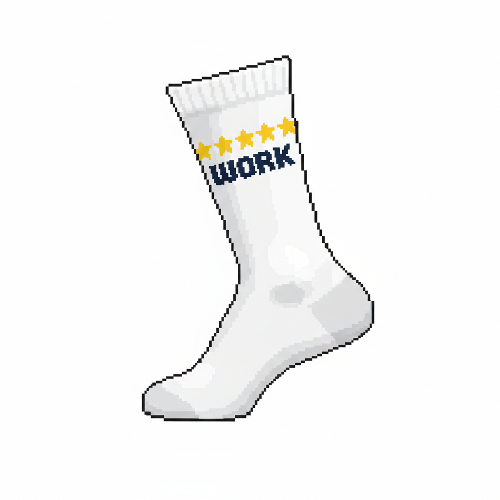 workplay work socks pixel art 
